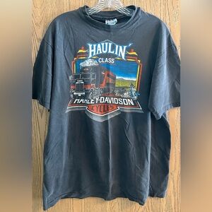 Harley-Davidson Black Graphic Tee Vintage